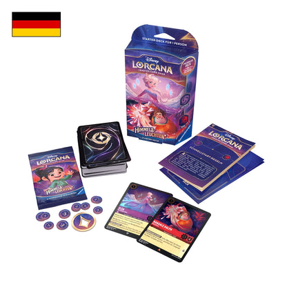 Disney Lorcana: Himmelsleuchten Starter Deck Amethyst Rubin Inhalt