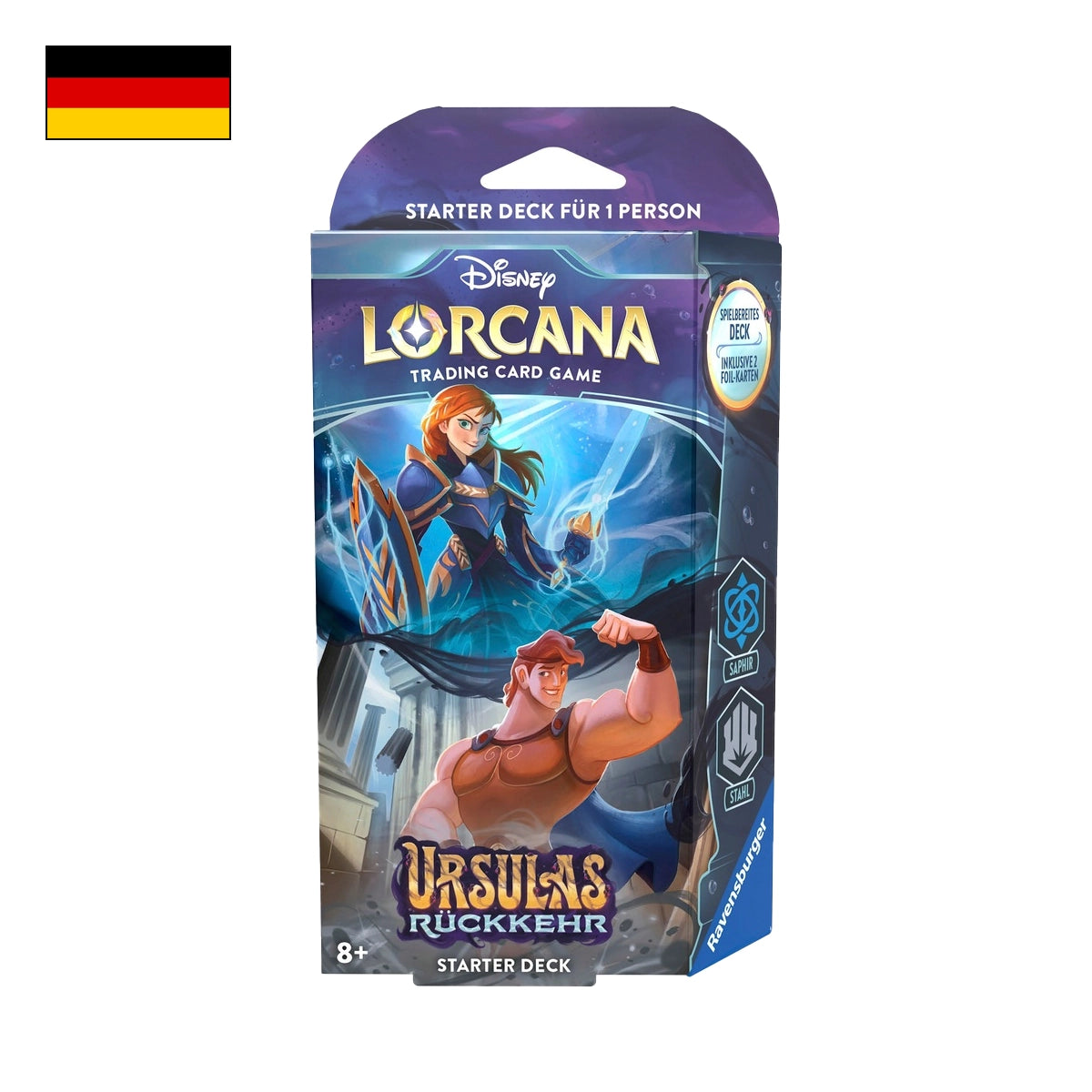 Disney Lorcana: Ursulas Rückkehr Starter Deck Saphir Stahl
