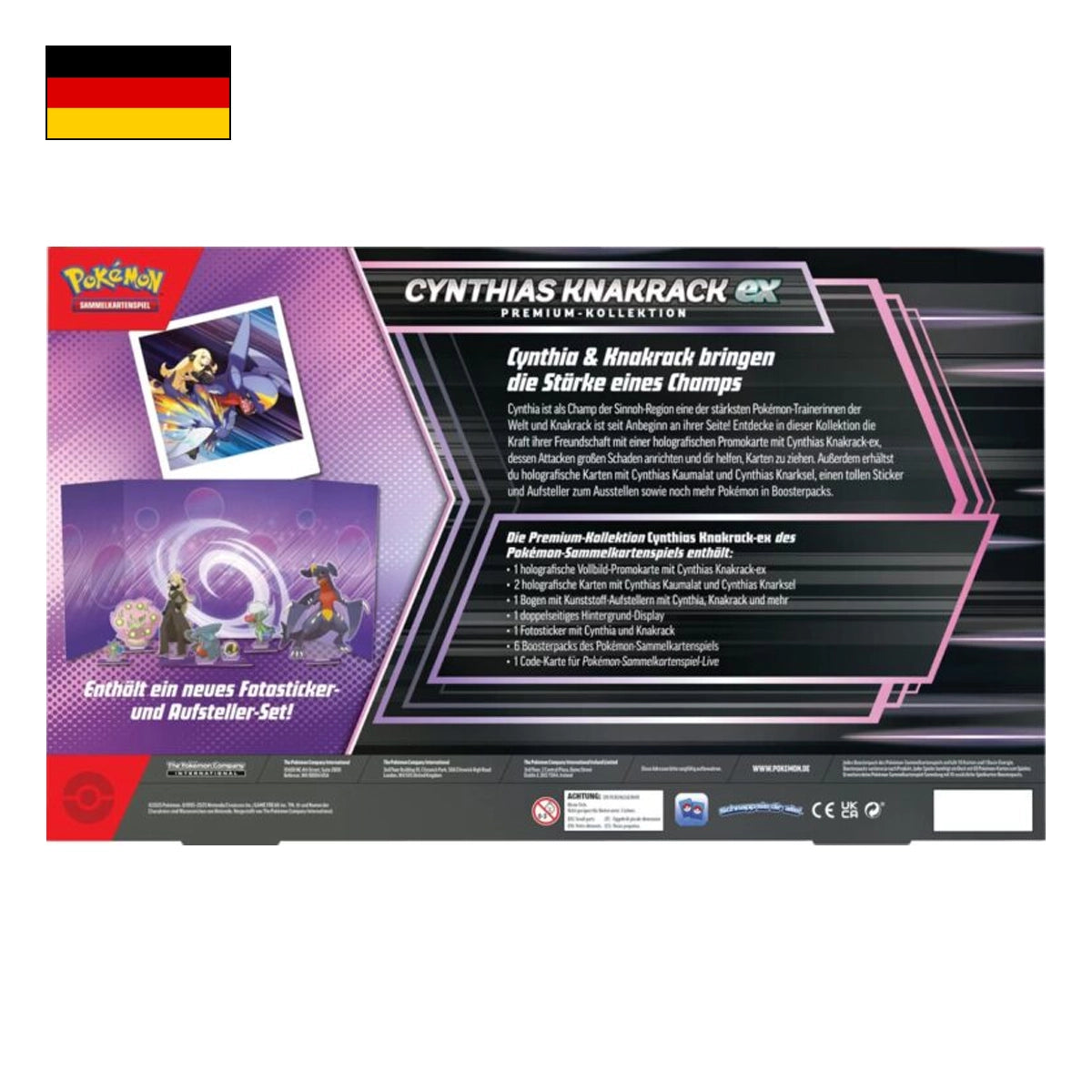 Pokémon: Cynthias Knackrack ex Premium Kollektion - Deutsch