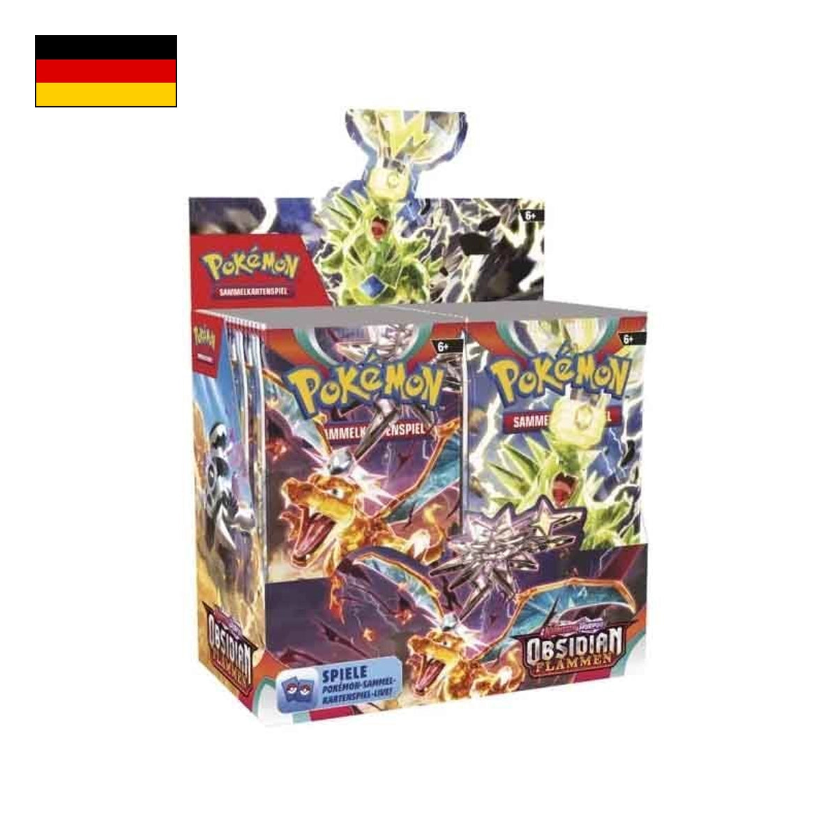 Pokémon: Obsidian Flammen Display - Deutsch